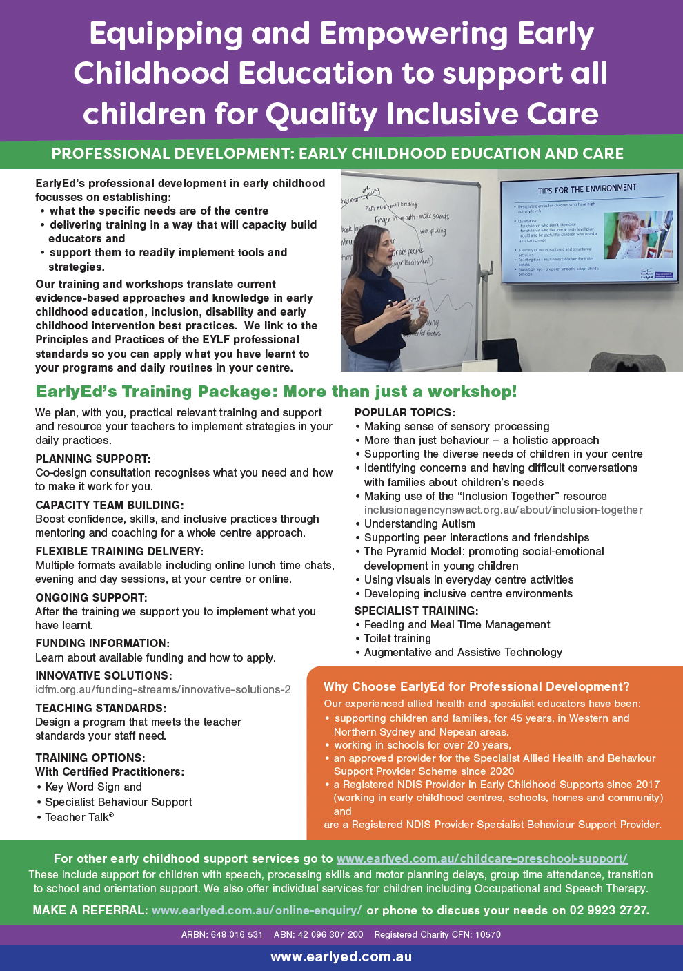 Childcare Inclusion Professional Development